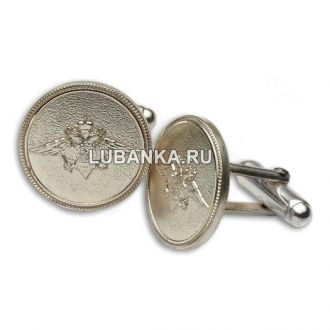Комплект запонок «МВД», серебро